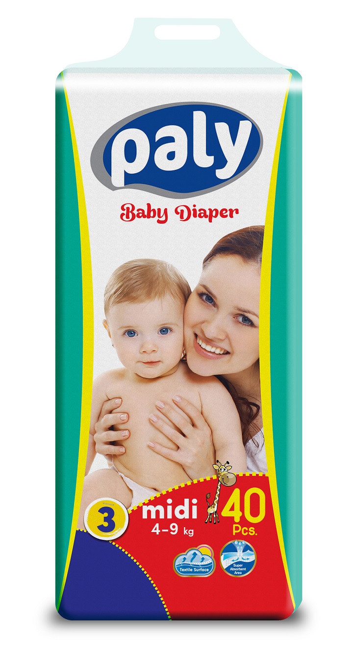 Paly Baby Diaper Junior 4-9 kg 3 Numara